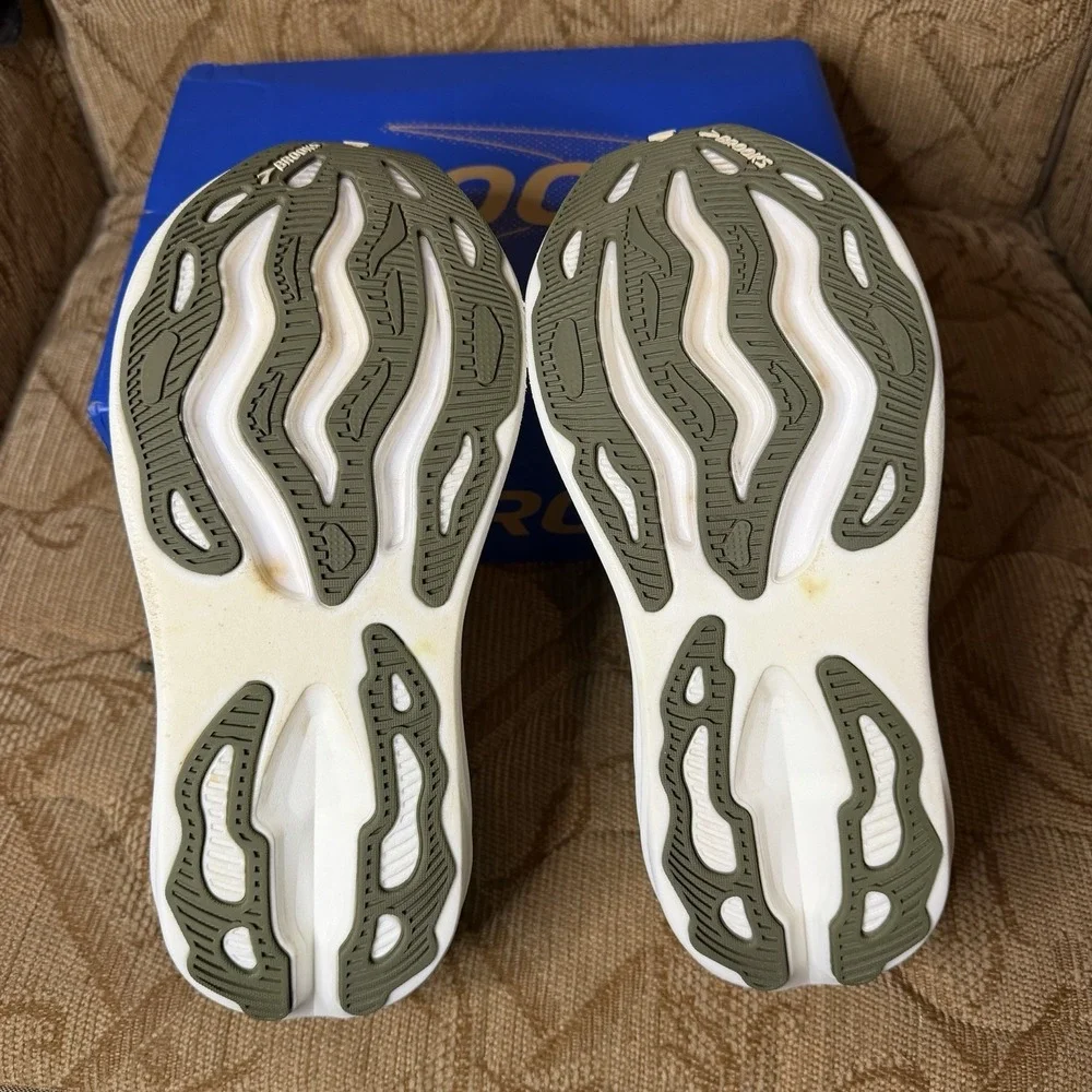 Brooks Men's Glycerin Max Running Shoes, Grey/Dusty Olive/Tea, US Size 8 - Picture 8 of 10